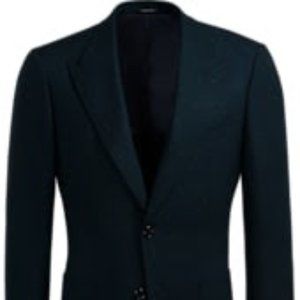 SuitSupply Dark Blue/Black Washington Jacket 100% Wool 36R